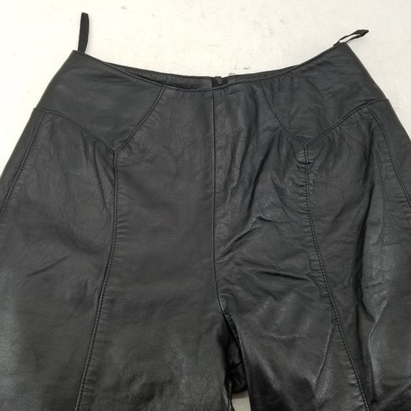 Vintage Verducci Genuine Leather Womans High Waist Pants Size 10 - Picture 7 of 12